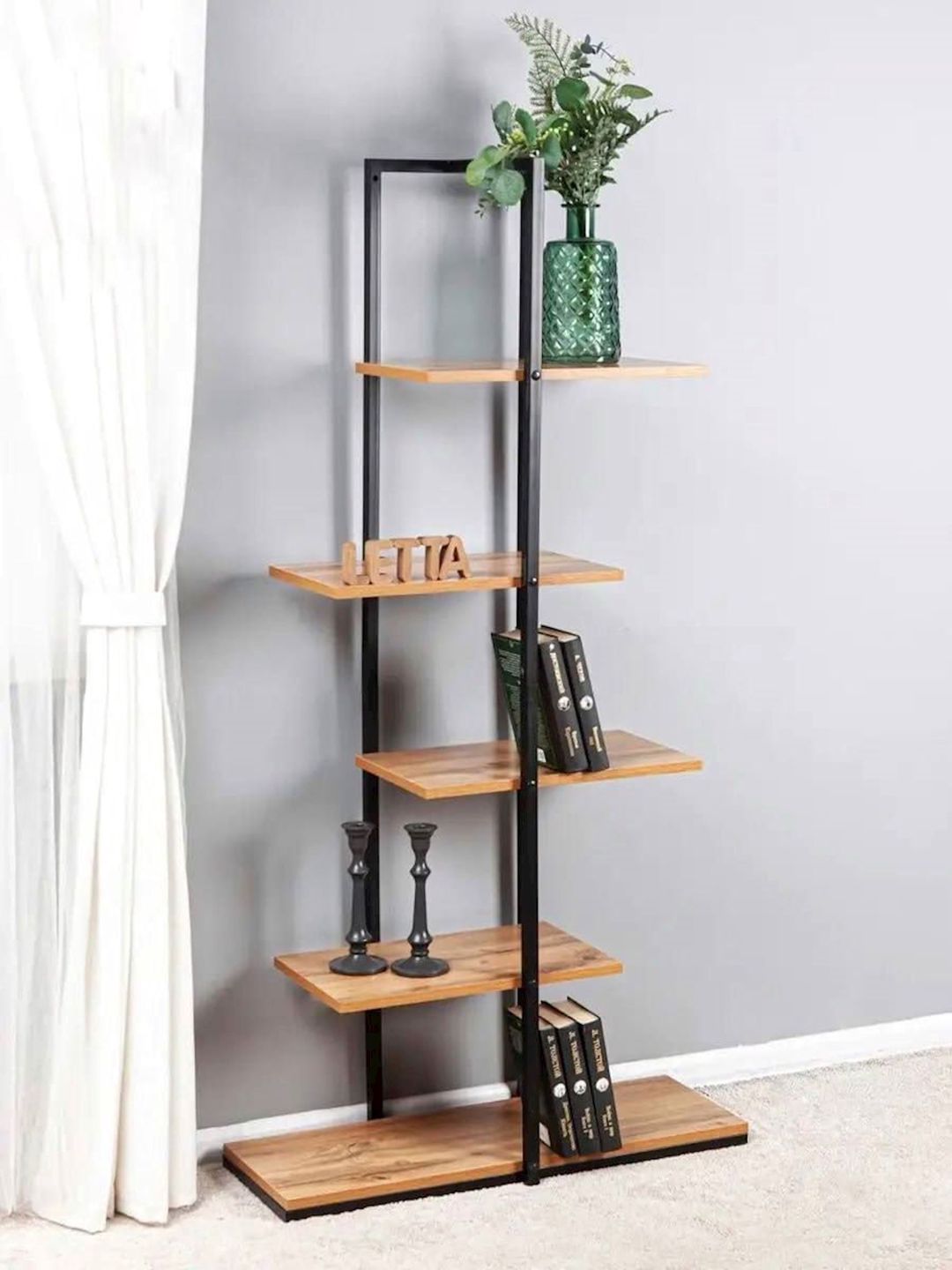 Stellaj 25x75x152 sm, Ldsp, qəhvəyi — Mallar, Bakı (3)