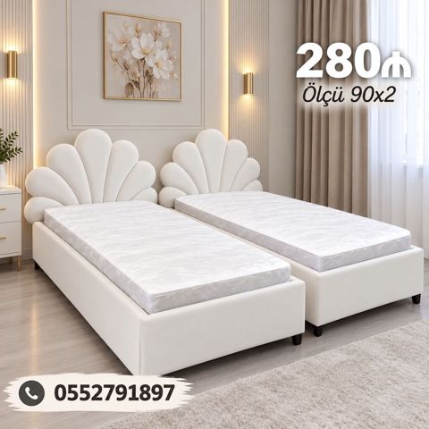 İki ədəd müasir tək çarpayı dəsti Ölçü: 90×2 (hər çarpayı 90 sm — 280 ₼ · Bakı · Yataqlar İki ədəd müasir tək çarpayı dəsti Ölçü: 90×2 (hər çarpayı 90 sm — Bakı