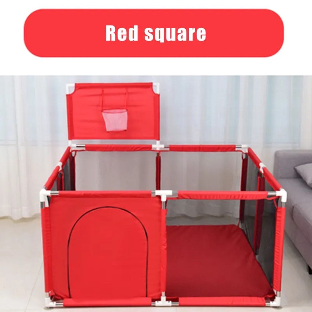 Oyun üçün manej LJ-200819, qırmızı, 128х128х66х107 sm — Mallar, Bakı (2)