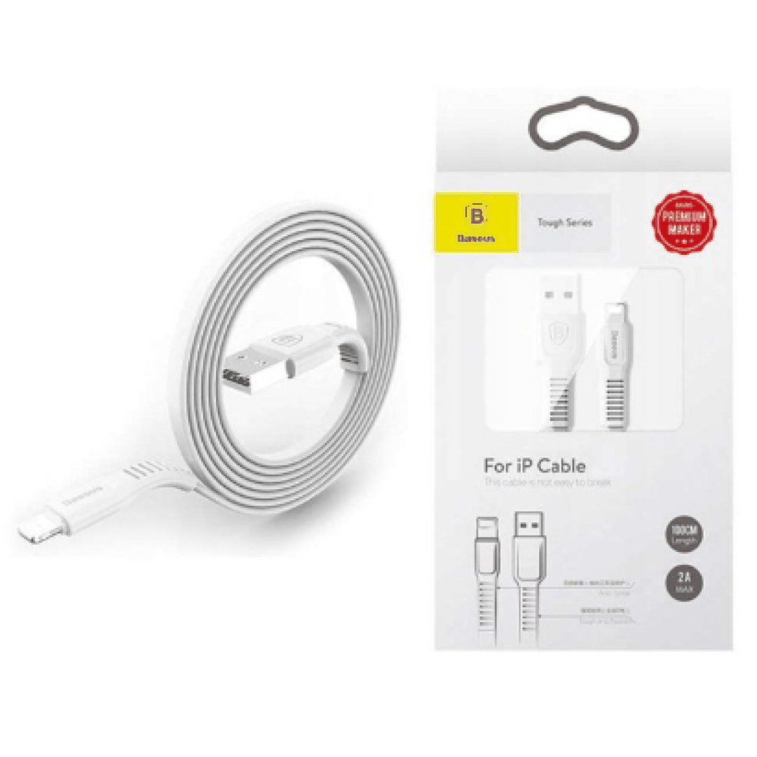Kabel USB Lightning 1м Baseus Tough Series Calzy-B02, White — Telefonlar və qadjetlər, Bakı (4)