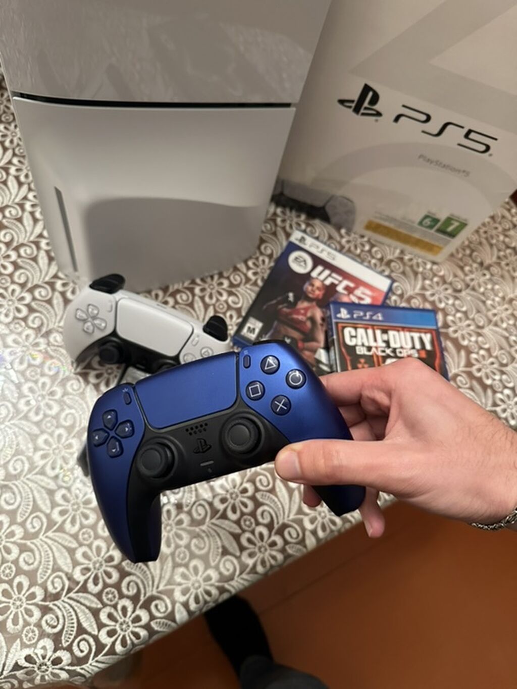 PlayStation 5 slim(Disk versiyası) oyun seti Tək-Tək Və Ya 1 — Oyun konsolları, Gəncə (2)
