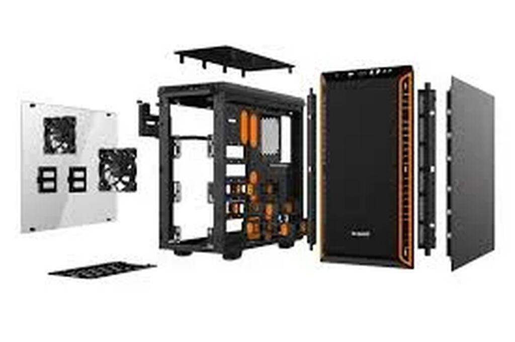 Be quiet Pure Base 600 Window Orange BGW20 kompüter korpusu Brend — Korpuslər, Bakı (3)