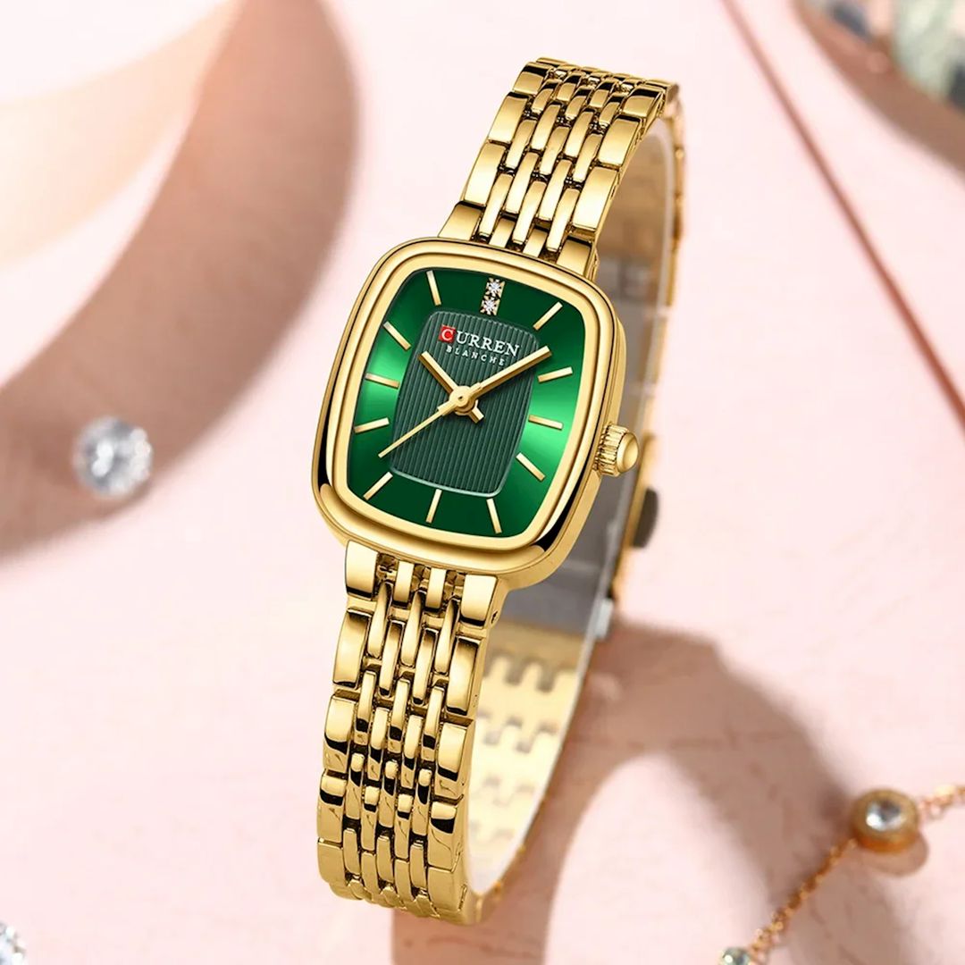 Qol saatı Curren 9093 Gold/Green — Mallar, Bakı (3)