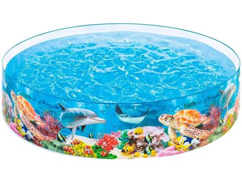Uşaqlar üçün şişmə hovuz Piramida 58472, 244x46 sm, tutumu 2040 l — Bakı