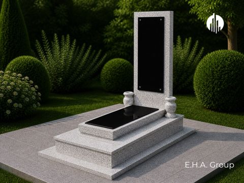 Çilli qranit ilə qəbir və məzar daşları — Bakı