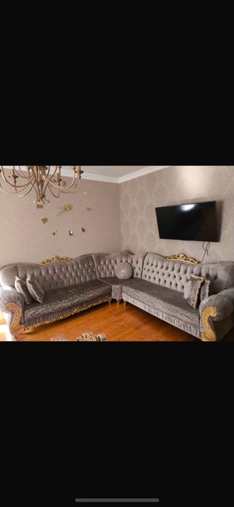 Klassik üslubda künc divan dəsti - Model: Klassik künc divan - Rəng — Bakı