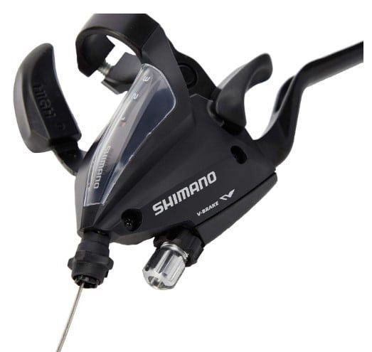 Velosiped üçün əl şifteri Shimano Bikesport 18, 7 sürət, V-əyləc və mexaniki disk əyləcləri üçün, qara — Mallar, Bakı (2)