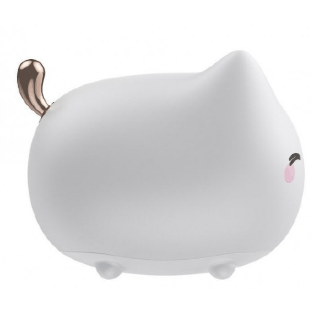 Baseus Cute Series Kitty Silikon Gecə İşığı - Ağ (DGAM-A02) — İşıqlandırma, Bakı (2)