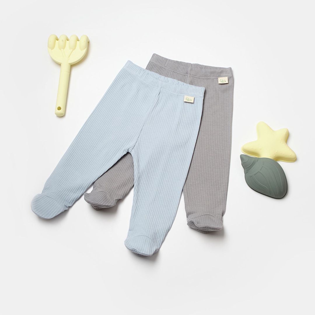 Oğlanlar üçün 2 ədədli tam kombinezon BabyCosy CSYB9029, rəngbərəng, bambuk lifi/pambıq, ölçü 0-3 ay — Mallar, Bakı