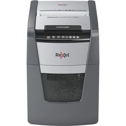 Rexel Optimum AutoFeed+ 100M Avtomatik Mikro Kəsimli Kağız Doğrayan — Bakı