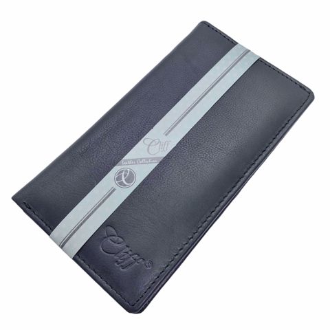 Dəri pulqabı kişi üçün Cliff 152A Plain Black — Bakı