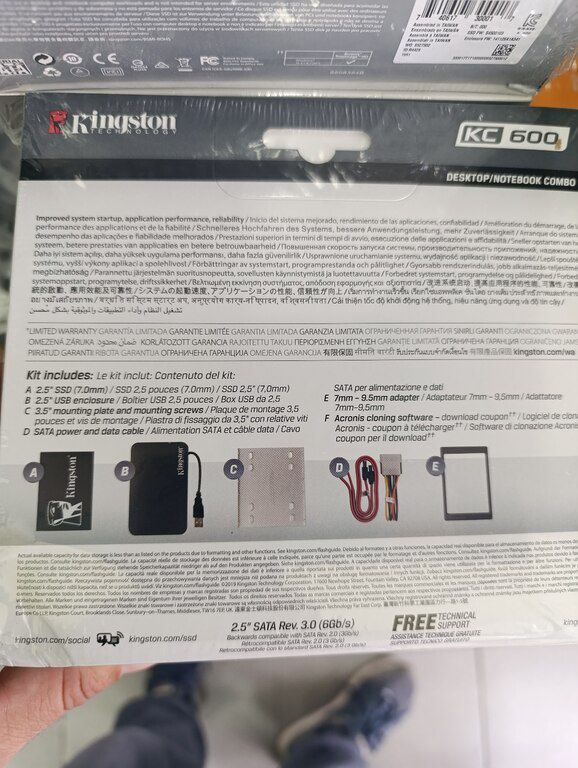 SSD "Kingston KC600" — Kompüterlər və noutbuklar, Bakı (2)
