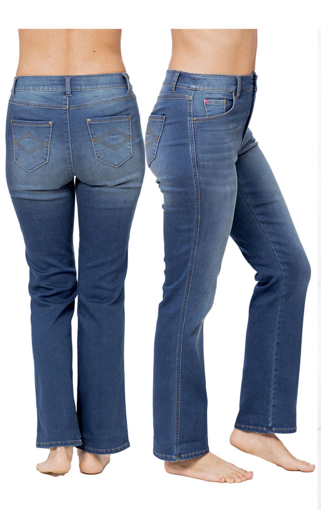 Qadınlar üçün düz cins Tu_jeans, göy, pambıq/elastan, ölçü XXL — Mallar, Bakı