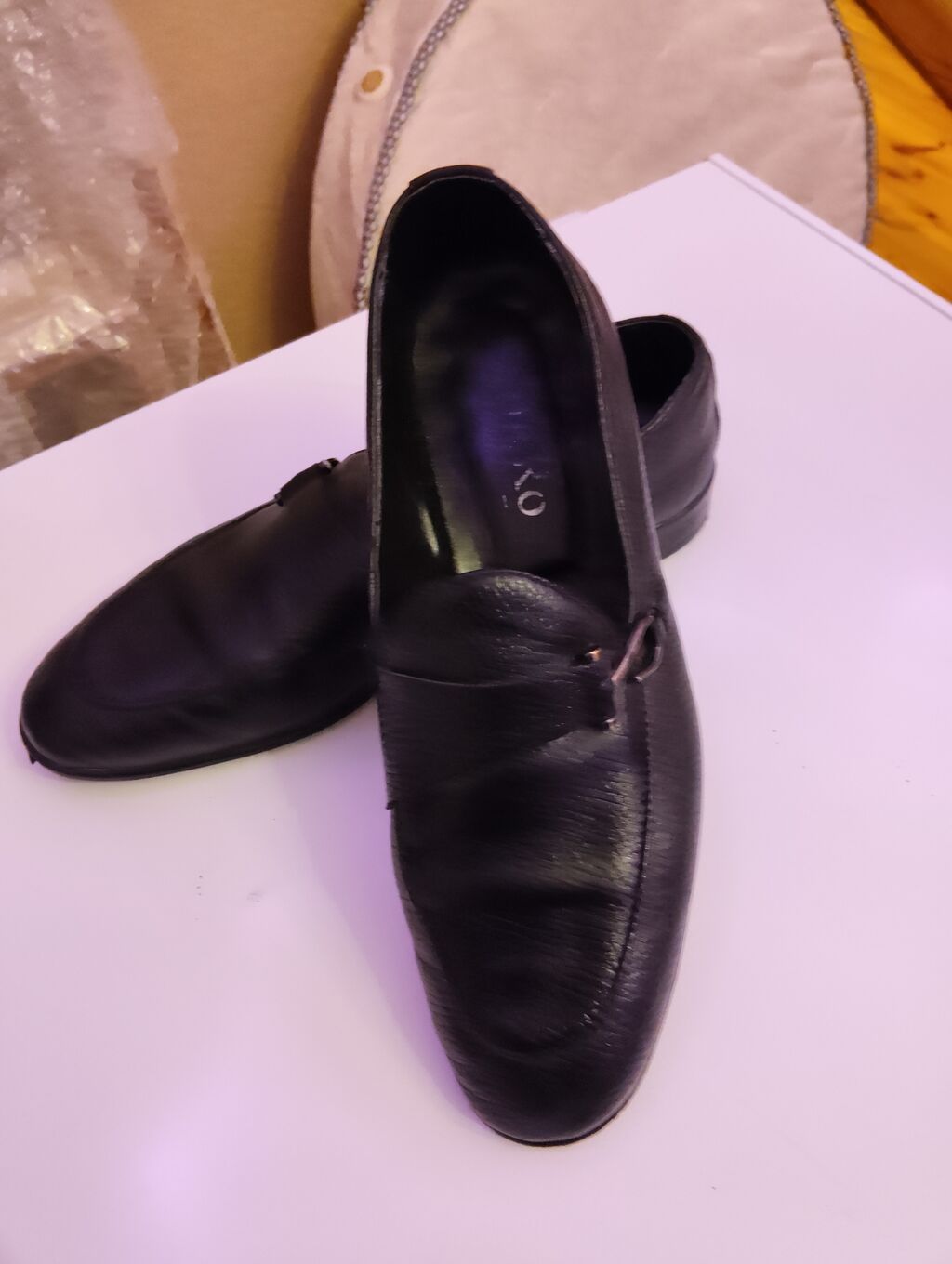 Kişi loaferləri – qara rəng, klassik dizayn - Model: Loafer (bağsız — Ayakkabılar, Masazır (3)