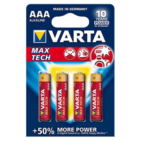 Batareya Varta Max Tech 4703 LR03 AAA, 4 əd — 11 ₼ · Bakı · Batareyalar və şarj cihazları Batareya Varta Max Tech 4703 LR03 AAA, 4 əd — Bakı