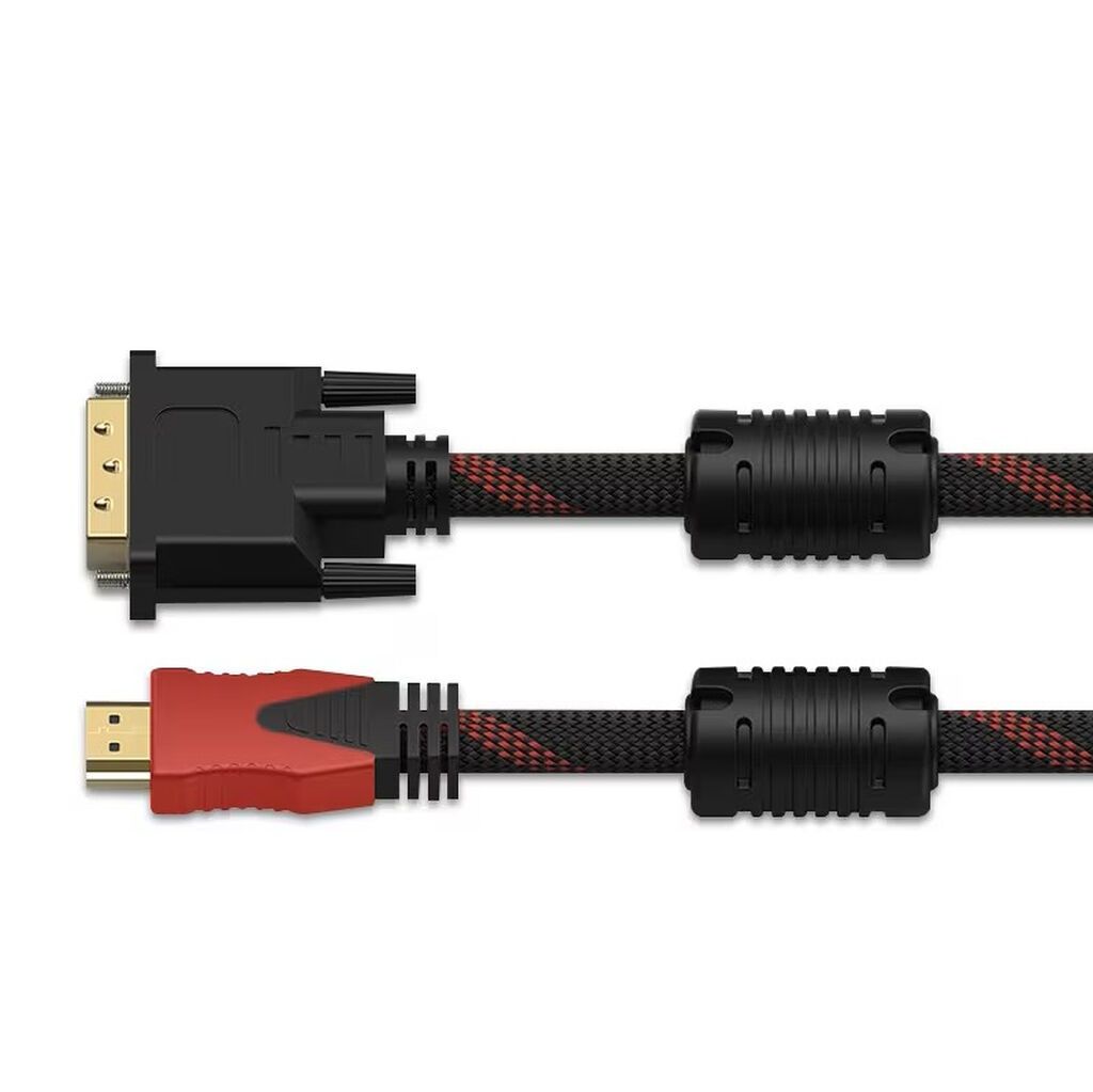 HDMI to DVI (24+1) görüntü ötürücü kabel Monitor, televizor — Video kabel və adapterlər, Bakı (3)