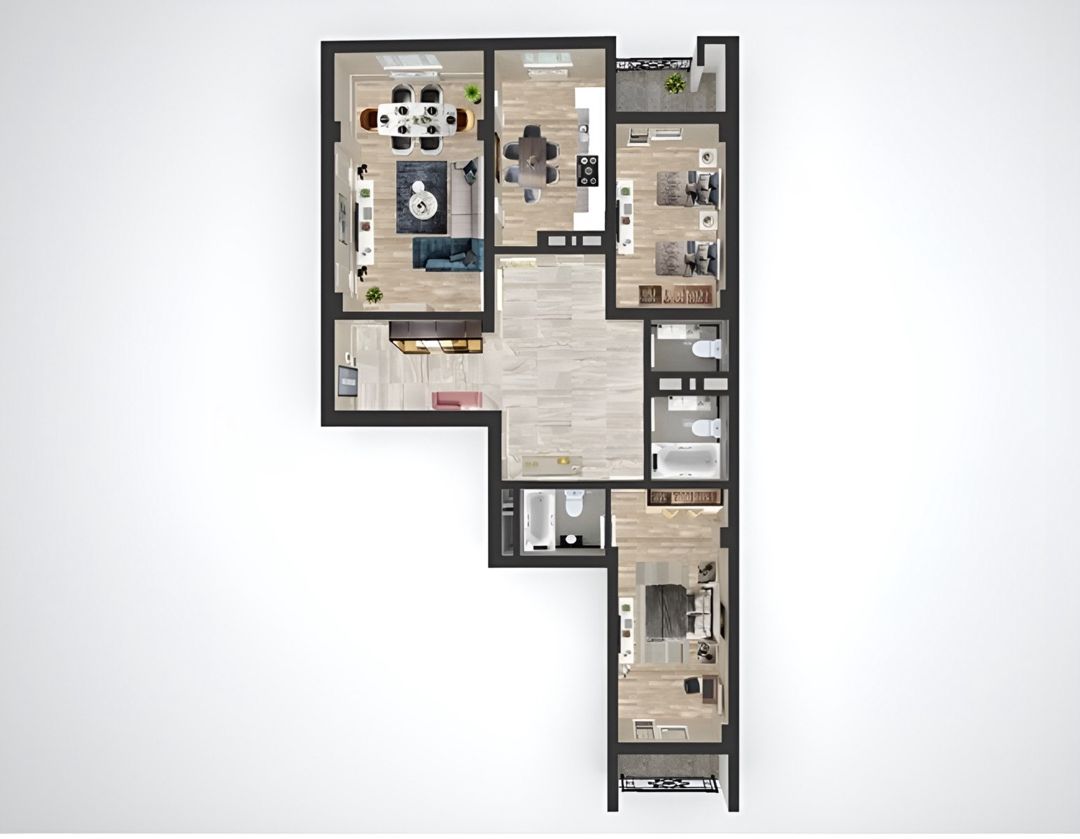 Satılır 4 otaqlı yeni tikili 163 m² — Mənzil, Bakı (3)