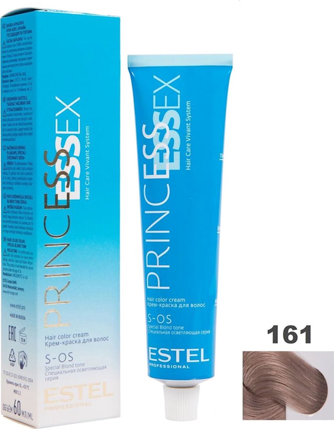 Saçlar üçün krem-boya Estel Professional Princess Essex S OS 161 Qütb 60 ml — Mallar, Bakı
