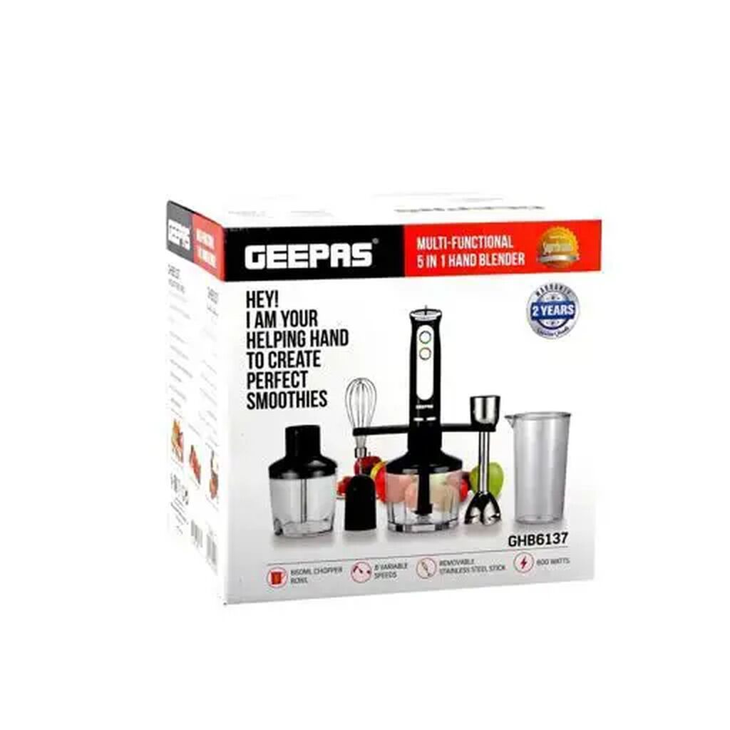 Geepas GHB6137 Çoxfunksiyalı Əl Blenderi Dəsti Gündəlik mətbəx — Blenderlər, xırdalayanlar və mikserlər, Bakı (2)
