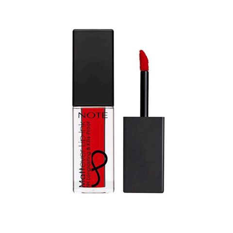 Dodaqlar üçün Maye dodaq boyası Note Cosmetics Mattever Lip-ink matlaşdırıcı effekti ilə ton 13 Dating Red 4.5 ml — Bakı