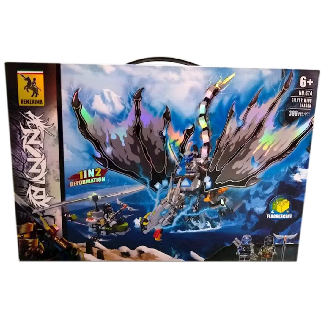 Lego Ninja Qızıl və ya Boz Döyüş Əjdahası 362-399 ədəd NO.673-674 — Konstruktorlar, Bakı (2)