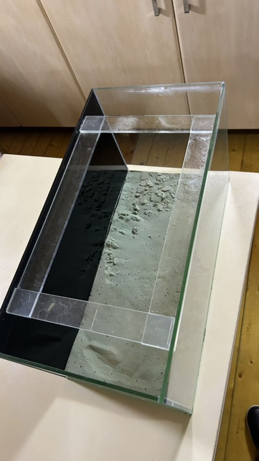 Şüşə akvarium dəsti - Şəffaf, yapışdırılmış şüşədən akvarium korpusu — Akvariumlar və balıqlar, Bakı (3)