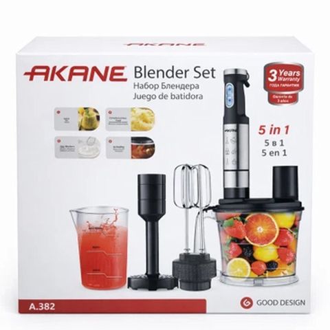 Akane A382 5-i 1-ində Çoxfunksiyalı Blender Dəsti – Elektrikli Mikser — Bakı