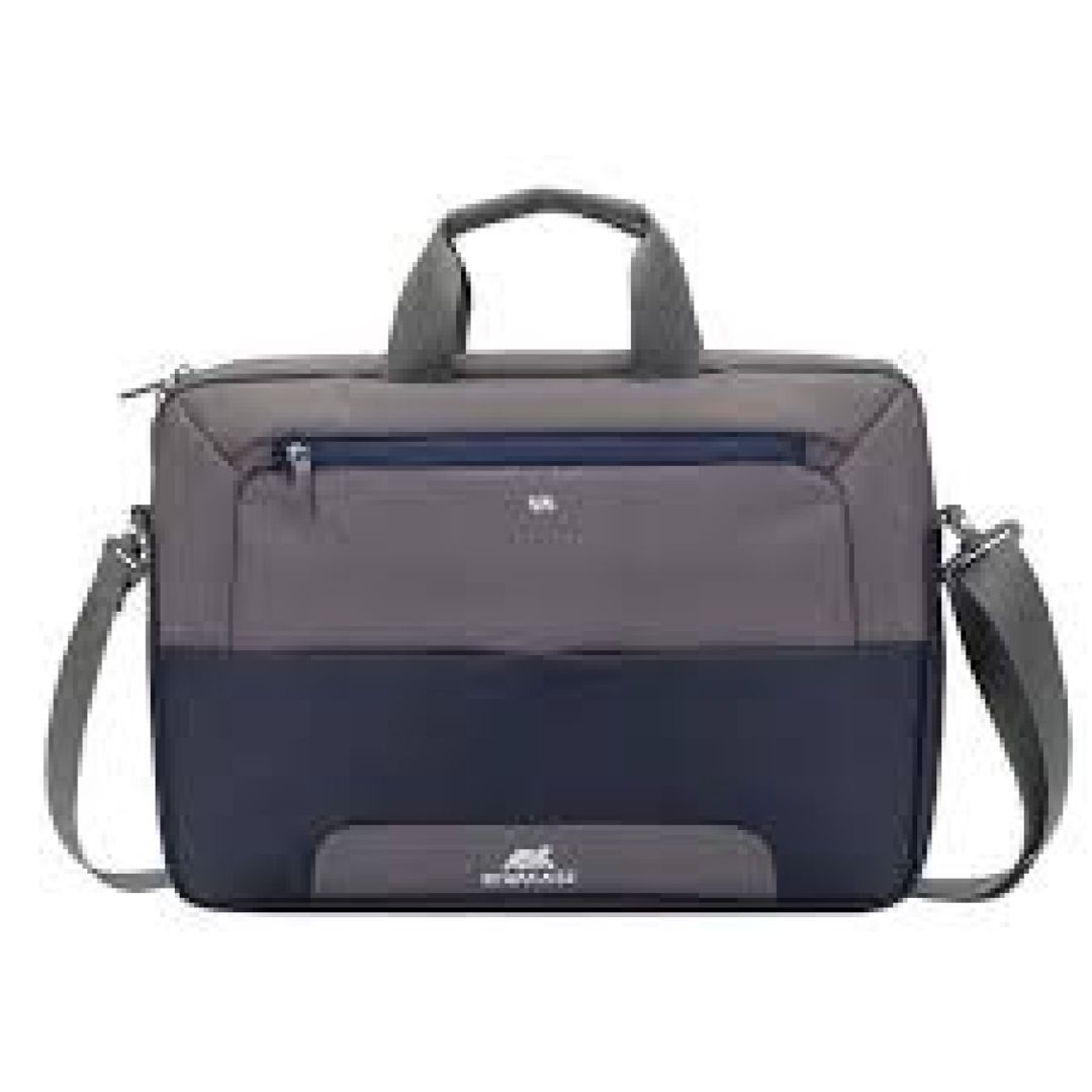 Noutbuk üçün çanta Rivacase Steel 7737 15.6 Blue/Grey — Noutbuk aksesuarları, Bakı