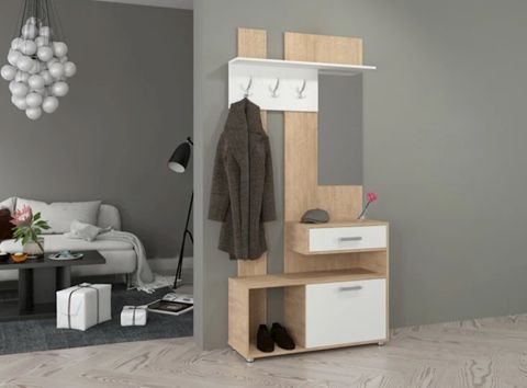 Şkaf-vitrin dəhliz üçün Letta,201.5x35x120 sm,LDSP,ağ — 283 ₼ · Bakı · Şkaflar Şkaf-vitrin dəhliz üçün Letta,201.5x35x120 sm,LDSP,ağ — Bakı