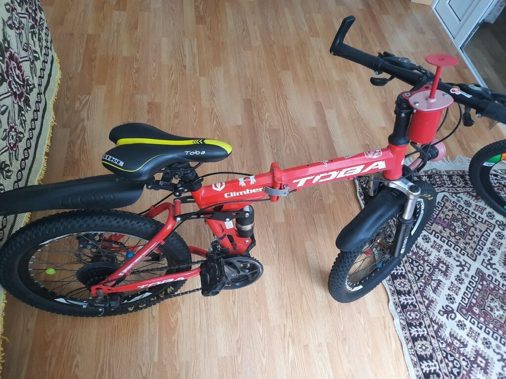 Satılır Toba Climber qatlanan dağ velosipedi - Rəng: qırmızı — Dağ velosipedləri, Bakı (5)