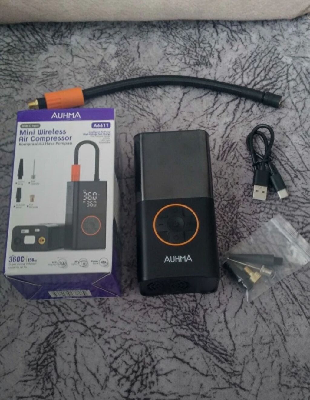 Auhma A6611 Mini Wireless Air Compressor – portativ, simsiz hava — Avtomobil aləti, Bakı