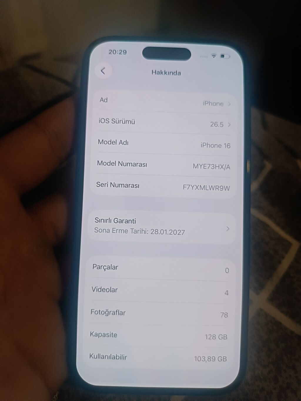 IPhone 16, Qara, Face ID — Apple iPhone, Novxanı (5)