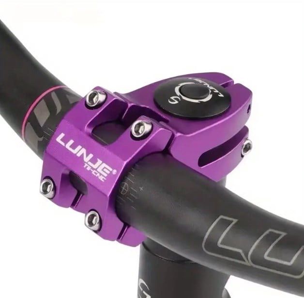 Velosiped üçün sükan gövdəsi Enlee Bikesport 68, 31.8x45 mm, alüminium, bənövşəyi — Mallar, Bakı (2)
