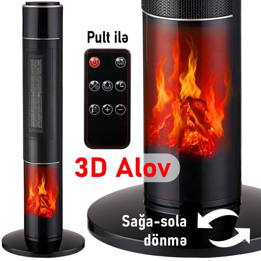 Sütun tipli Kalorifer "Black 3D Premium" — Ev texnikası, Bakı (4)