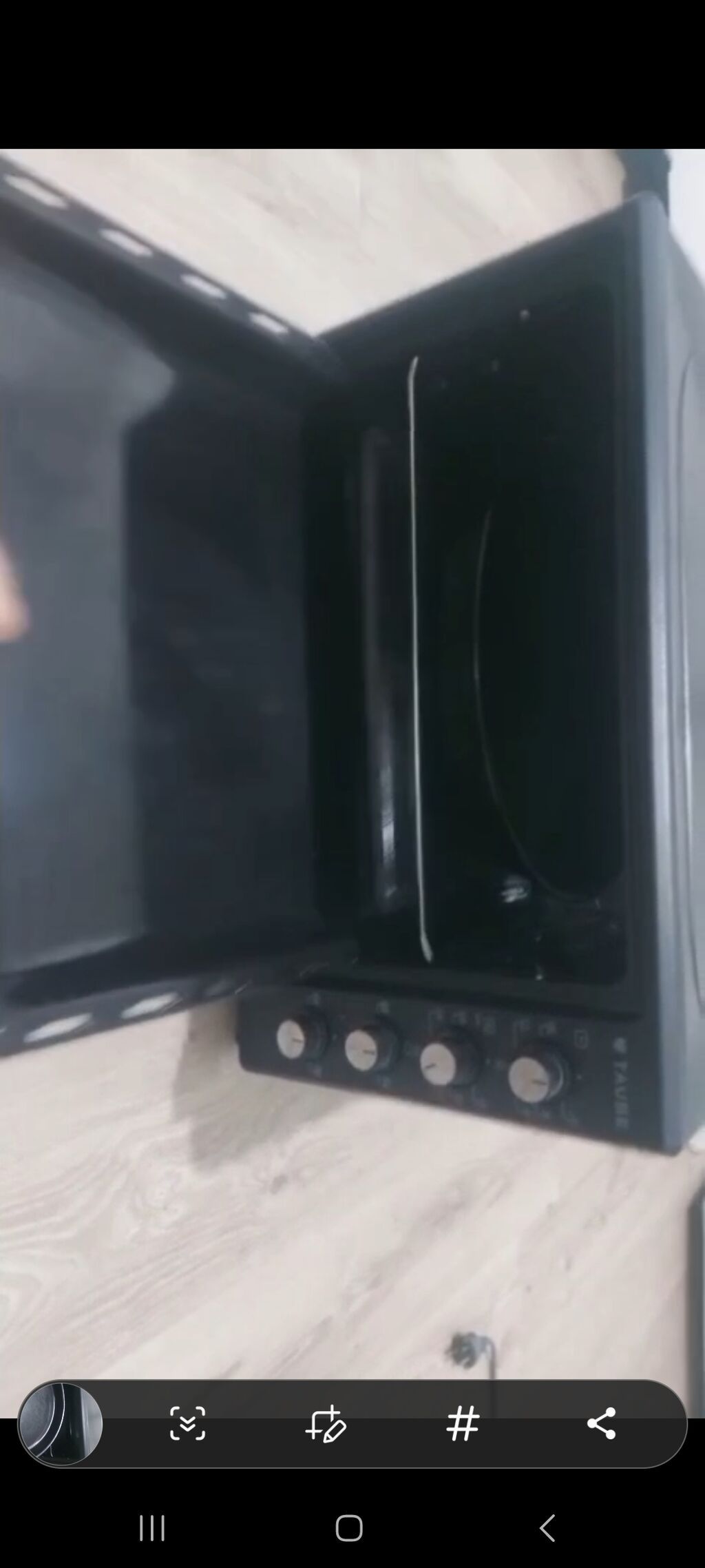 Elektrikli mini soba – Faure markası - Rəng: qara - Ön hissə: şüşə — Masaüstü plitələr, Sumqayıt