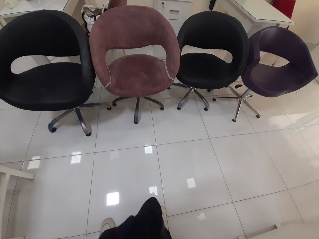 Gözəllik salonu üçün mebel dəsti - Vizaj/kosmetologiya üçün hündür — Salon mebeli, Masazır (7)