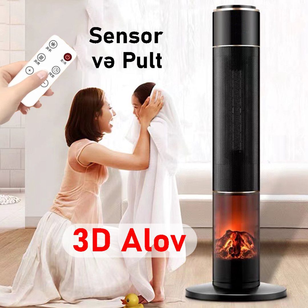 Sütun tipli Kalorifer "Black 3D Premium" — Ev texnikası, Bakı (3)