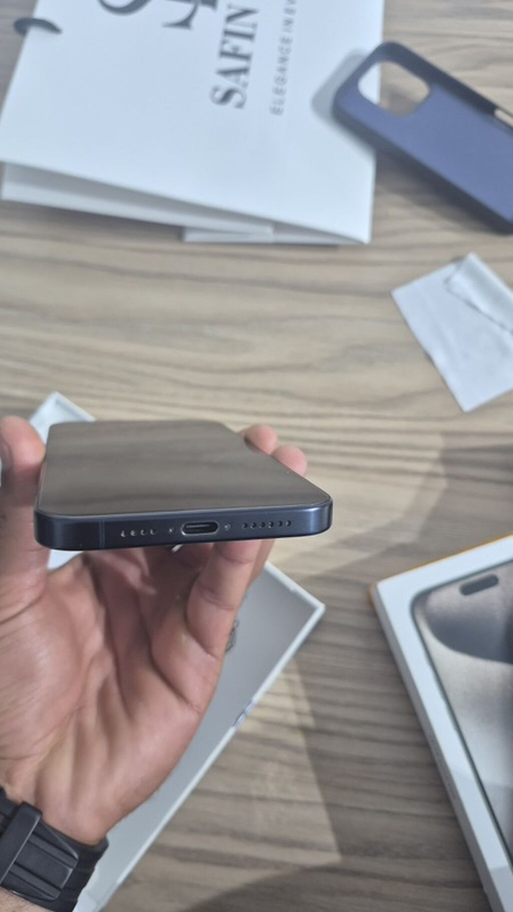 IPhone 15 Pro Max, 256 GB, Blue Titanium, Face ID — Apple iPhone, Bakı (3)