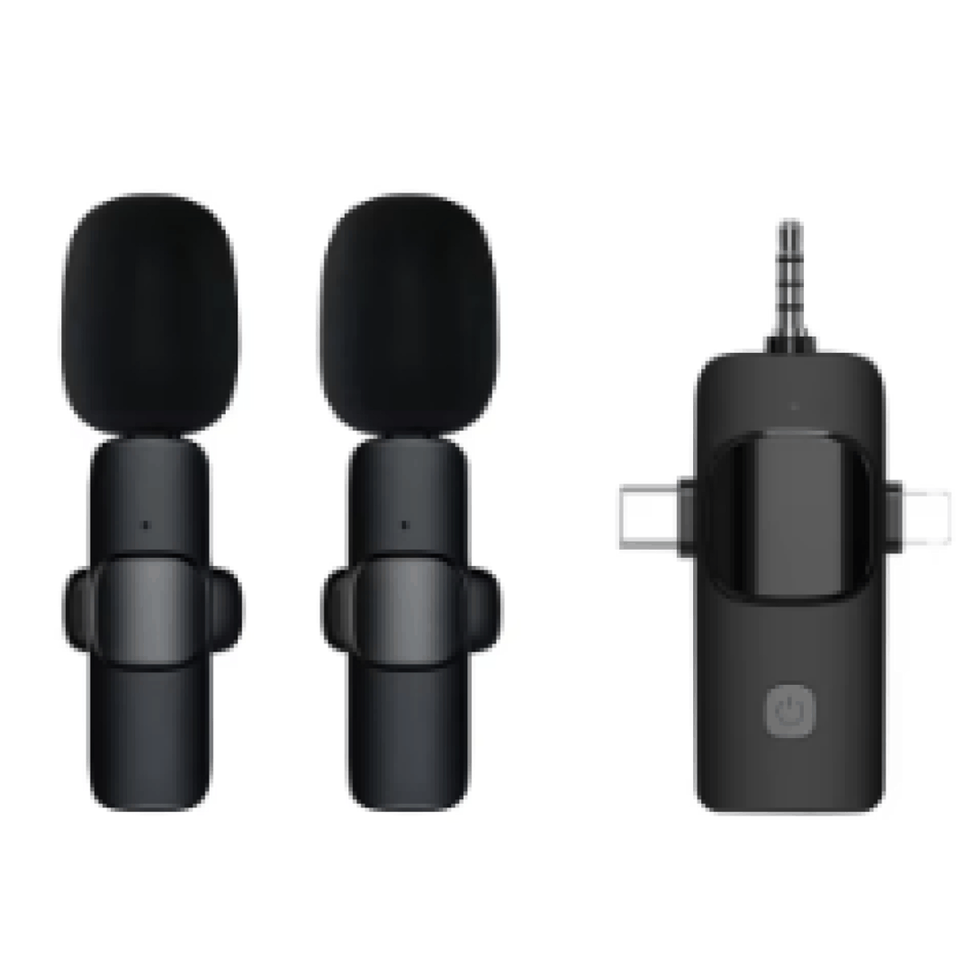 Professional Wireless Lavalier Microphone Plug-play 3 in 1, EP033 B — Smartfon aksesuarları, Bakı (2)