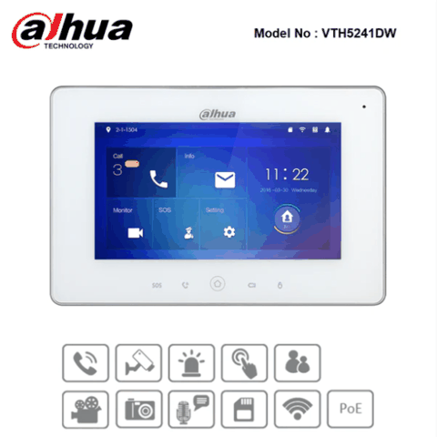 Dahua DHI-VTH5221DW-C Wi-Fi ilə video interkom monitor — Bakı
