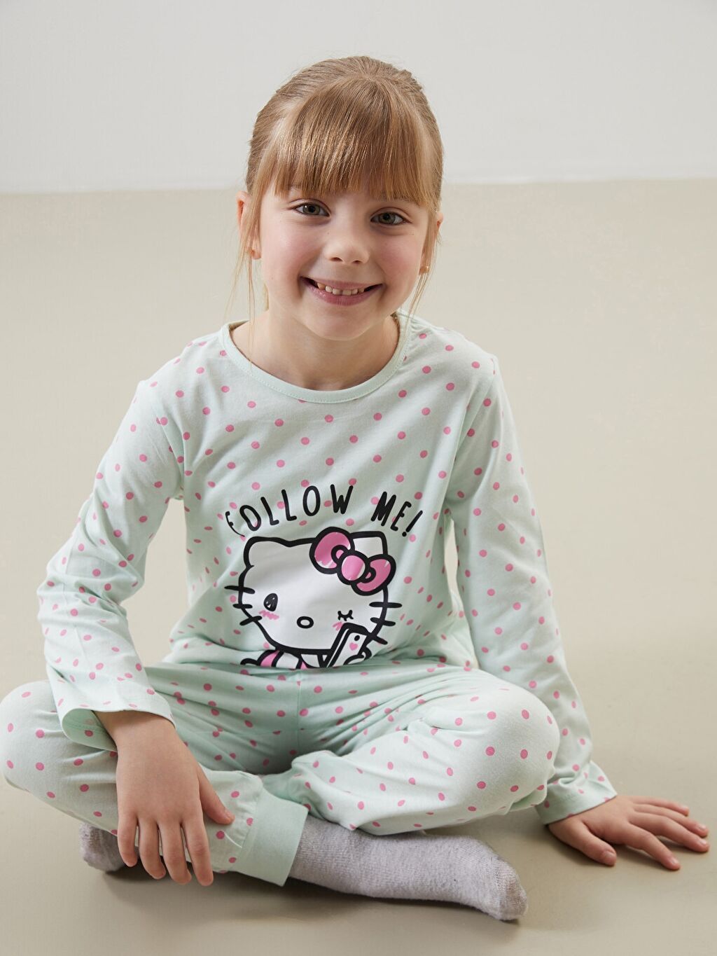 Lc waıkıkı hello kıtty pijama dəstində böyük endirim fürsəti (051) — Uşaq geyimi, Güzdək (9)