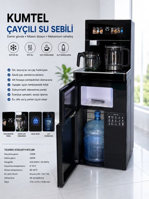 Su dispenseri Kumtel — 300 ₼ · Bakı · Ev texnikası Su dispenseri Kumtel — Bakı