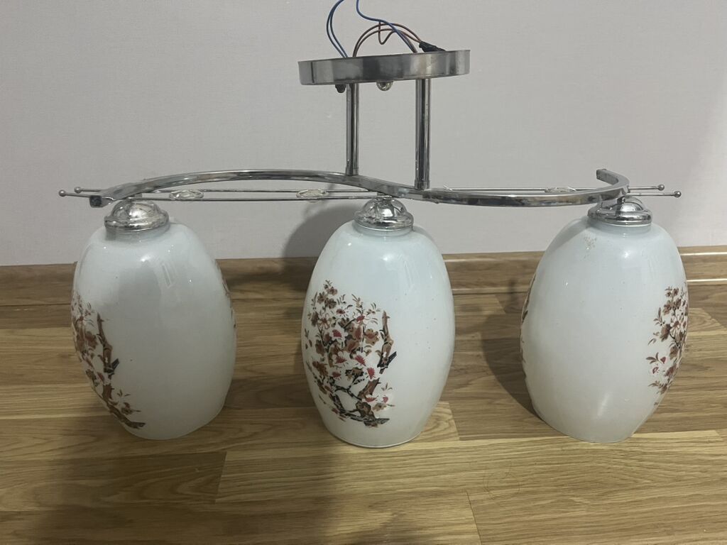 Çılçıraq, 3 lampa, Şüşə — Tavan is?qlar? v? cilc?raqlar, Masazır (2)