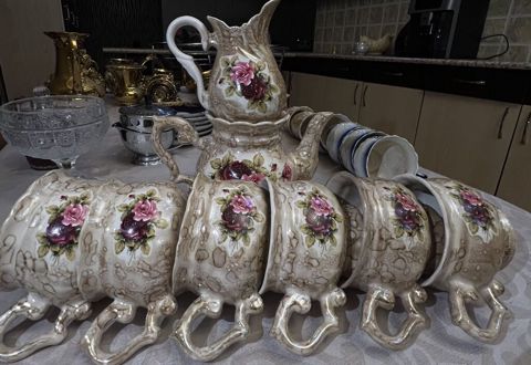 Çay dəsti, rəng - Bej, Keramika, 6 nəfərlik — Bakı