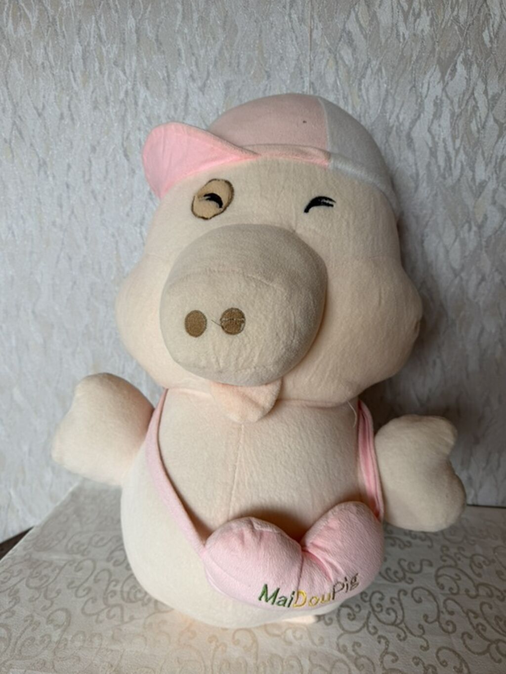 Plyuş oyuncaq – “MaiDouPig” donuz balası - Yumşaq, toxunması rahat — Yumşaq oyuncaqlar, Qobu (2)