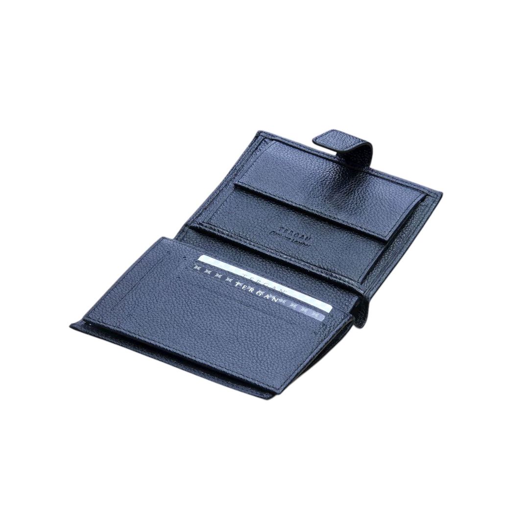 Dəri pulqabı kişilər üçün Tergan_1577_Black — Mallar, Bakı (3)