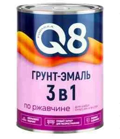 Q8 3-ü 1-də Sintetik Dəmir Boyası – 0.8 kq Metal səthlərin — Bakı