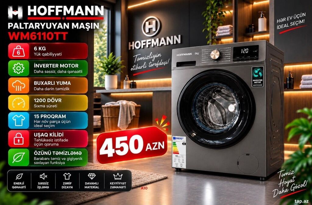 Paltaryuyanlar Her model Paltaryuyanlar Hoffman Yoshiro Samsung — Çamaşır maşınları, Bakı (2)