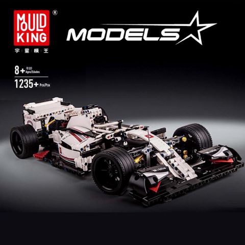Constructor Mould King 13117 MOC-31313 42096 F1 Car with 1235 Pieces — Bakı