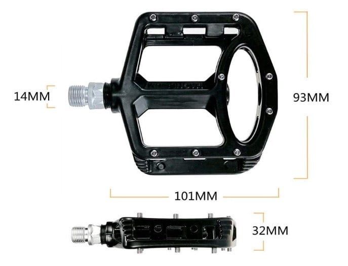 Velosiped üçün pedallar Wellgo MG-1, maqnezium korpuslu, Crmo xrom-molibden polad mil, möhürlənmiş podşipnik, CNC emalı - bikesport_30 — Mallar, Bakı (2)
